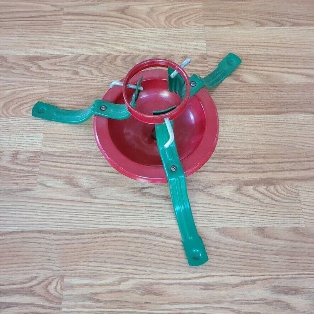 Vintage Traditional Christmas Tree Stand 7 Foot Tree 3.5 Trunk Heavy Gauge Steel